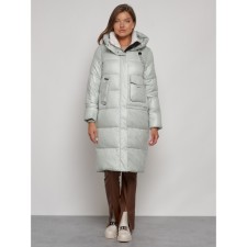 Coat insulated winter female, size 40, color light green