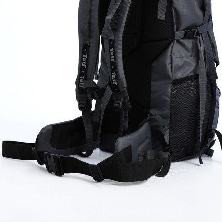Tourist backpack, TAIF, 100 L, cord department, 2 outer pockets, color gray color-6
