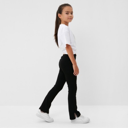 Children's pants with cuts KAFTAN, p. 34 (122-128 cm), black-2