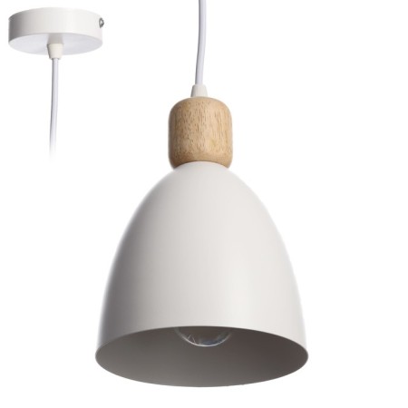Lamp Bayerlux "cap" 1x40W E27 white 14x14x100 cm.