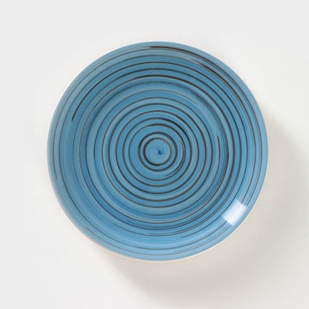 Ceramic Elrington plate “Airgraph. Sea evening ", D = 19 cm