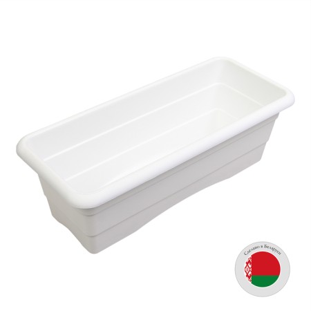 Box for flowers, 40 × 17.5 × 13.5 cm, 6 l, white-4