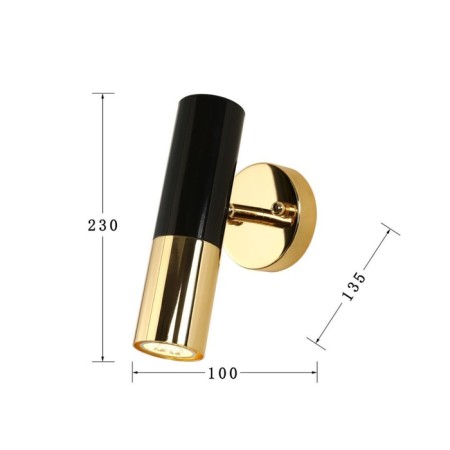 Wall lamp Ultra 100 mm, 135 mm, 135 mm, GU10LED 5W-2