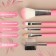 Set of makeup brushes "Tenderness", 5 objects, pink color