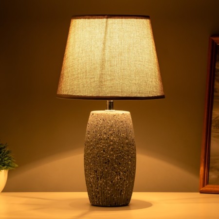 Table lamp "Dandan" 1x40W E14 gray 20x20x34cm-1