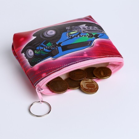 Monetnik's wallet with a zipper, color mix-4