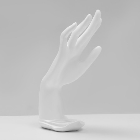 Steam for jewelry "Hand" 9 x 12 x 22, white color-1