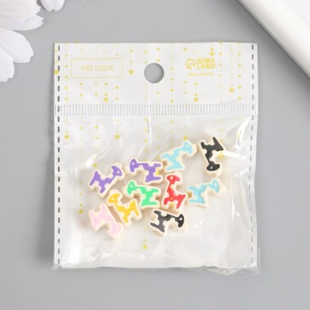 Busina for creativity Plastic "Giraffe" MIX 0.8x1x1.6 cm-4