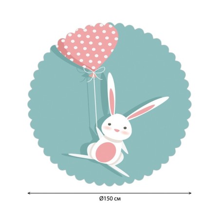 The tablecloth on the table “Belly in love with a ball”, round, Saten, d = 150 cm-1