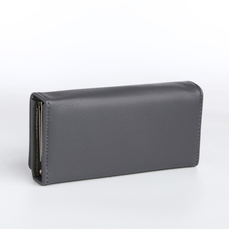 Women's wallet on magnet, gray color-1