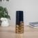 VAZA Ceramics Table "Cosmin" Pipe, D-7CM, 24x9.5 cm, blue-golden