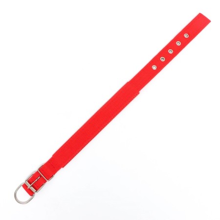 Collar "Comfort" Combined, 58 x 3 cm, Osh 45-52 cm, red-6
