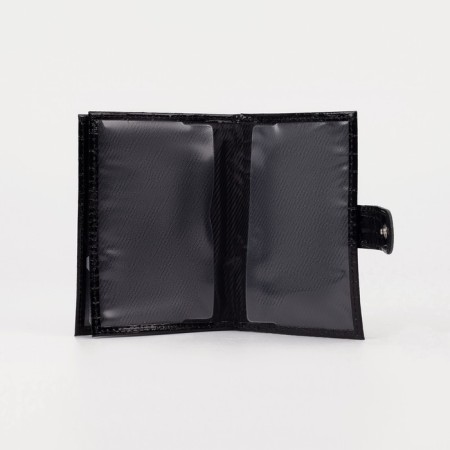 Cover for autoDocations and passports on the button, crocodile, black color-2