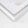 Photo frame Plastic "Mira" 10x15 cm, silver (plastic screen)