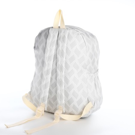 School backpack from textiles on lightning, 3 pockets, color gray color-3