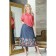 Women's skirt, size 42, blue color