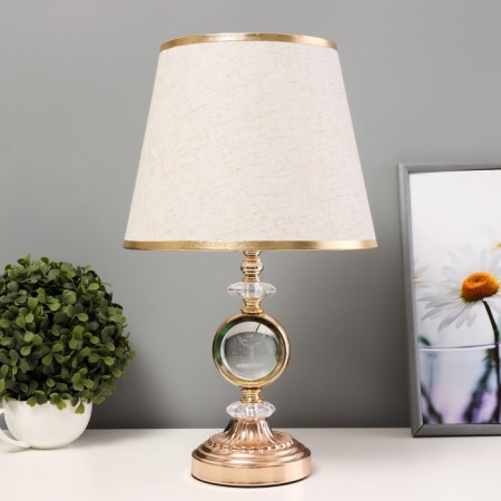 Board lamp with backlight "Rundy" E27 40W gold 24x24x41 cm