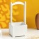 Kashpo - wooden box 13.5x13.5x30 cm, white