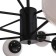Barensa chandelier 12x40W E27 Black 86x86x75 cm Bayerlux