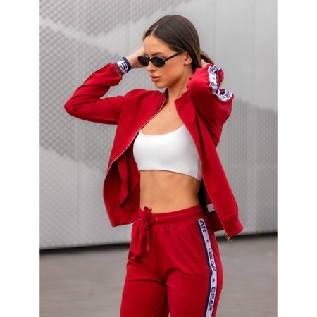 Female ishoi is a suit, size 44, burgundy color-9