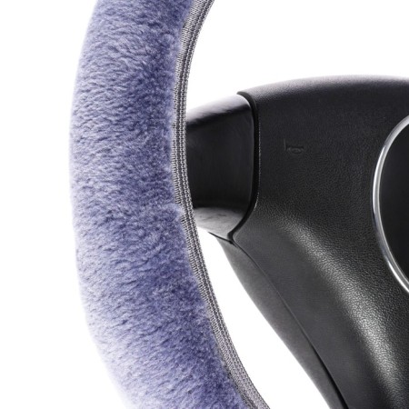 Torso steering, fur, multi-size, light gray braid-2