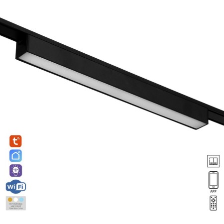 Sprinkle STRECE ULTRA "Line" LED 10W 3000K-5700K CRI90 Black 31.5x2.6x2.4cm