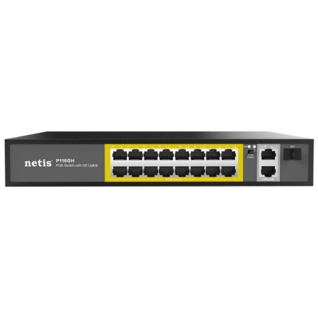NETIS P116GH switch (L2) 16x100Mbit/s 2x1gbit/s 1SFP 16POE 16POE+ 240W Unguided-1