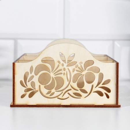 Box for spices "Flowers", 25x13x7.5cm-2