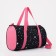 Sports bag with lightning, long belt, black/pink color