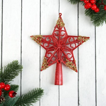 Top "Star Cinter Brillings" 17x14.5 cm, red-gold