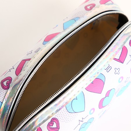 Cosmetic bag with lightning, white/multi -colored color-2