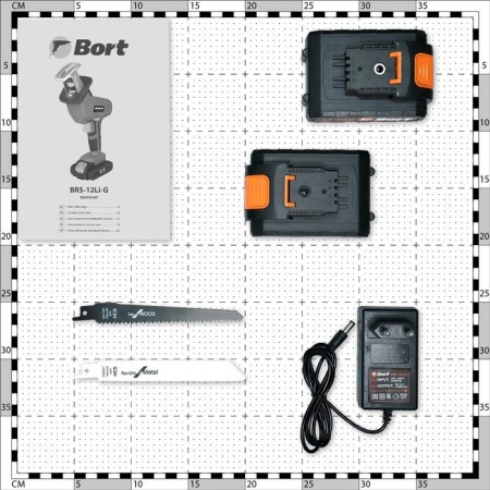 Sable Bort BRS-12LI-G, battery, 12 V, 2x1.5 Ah, 2800 rpm, move 15 mm-9