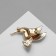 Broach "Bird" hummingbirds, color in gold