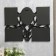 Photo frame plastic in 5 photos 10x15 cm "Tree with leaves" Dark gold 34x45x2 cm