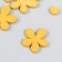 Decor for creativity tree "Chamomile and core" set 10+10 pcs mustard 2.3x2 cm