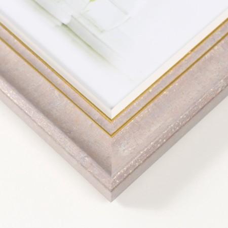 Photo frame plastic 13x18 cm "Dora" Mokko with gold 22.7x17.7x1.4 cm-3