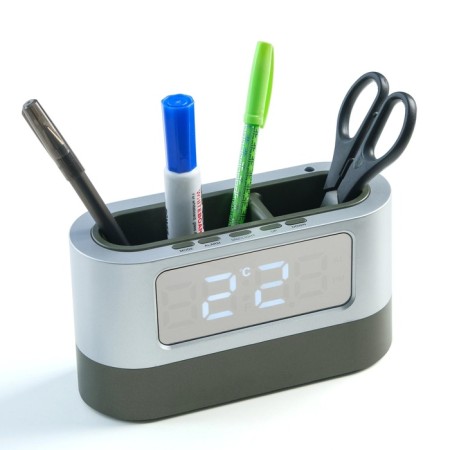 Clock - electronic organizer with an alarm clock, desktop, with a calendar, stopwatch, 3AAA-3