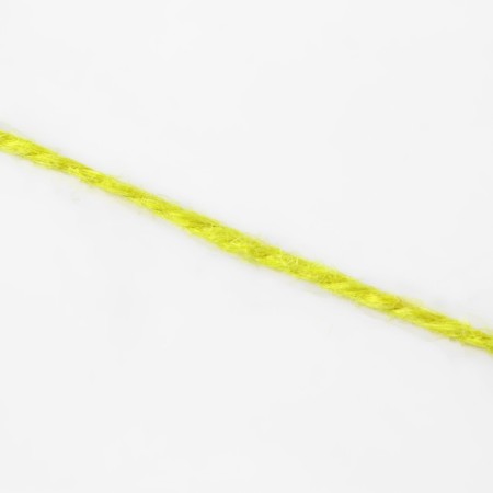 Shpagat for weaving, jute, d = 3 mm, 50 m, color yellow mix-3
