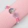 Bracelet Children's "Choselka" Rainbow curly and flower, color
