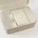 Casket to the leatherette for jewelry "Bow" white-gray 17x23.5x10 cm