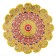 Largan Rishtan ceramics "Flowers", 41 cm, yellow mix, corrugated