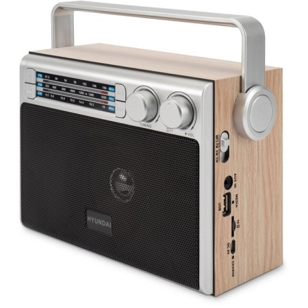 Radio receiver Hyundai H-SRS105 Brown USB SD/Microsd-8