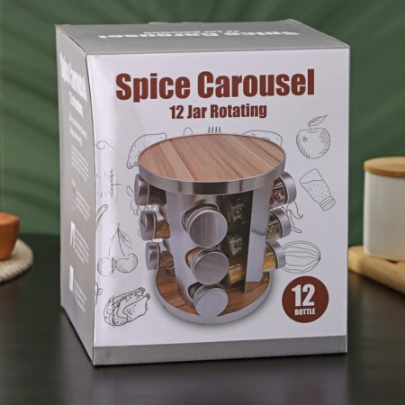 Set for spices on the stand "Eco", 19 × 21.5 cm, 12 pcs-6