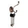 Hook furniture tundra TKD013, two -rod, copper