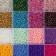 Glass beads 12/0 in the box "Bright" 24 colors 19x13.5x1.8 cm