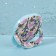 Pocket mirror “pattern”, with a stand, 8 × 8 cm, purple color