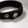 Bracelet Skin "minimal" braid, black color, 22 cm