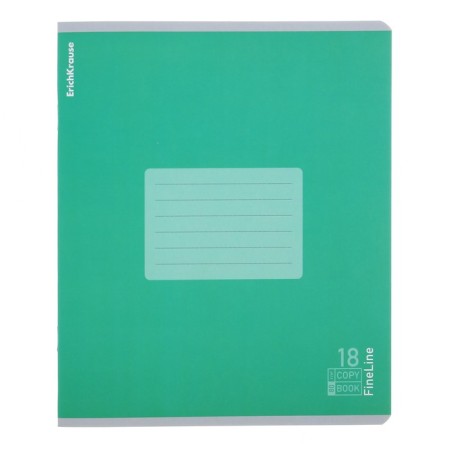 A notebook of 18 sheets in the Erichkrause "Fineline", matte lamination, an offset block 100%, mix-5