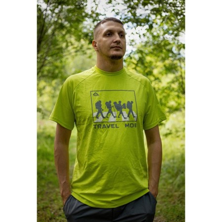 T-shirt Payer Travel Mob, Cotton, Lime, Rr. M-7