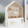 Klyuchnitsa tree 7 hooks "House, cute house. Key" White with gold 22x7x30 cm